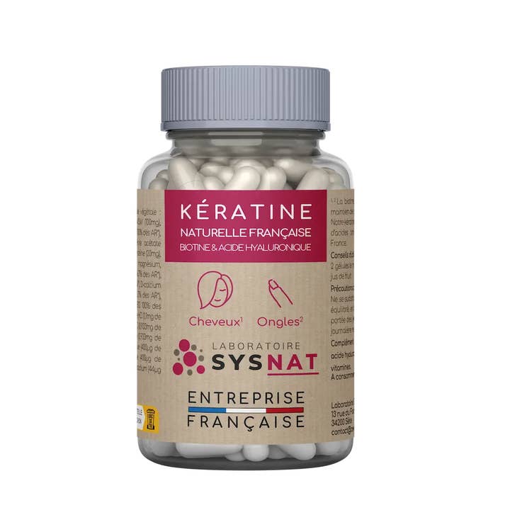 Laboratoire SYSNAT - Vendita all'ingrosso Trattamento diradamento/caduta dei capelli - Cheratina per unghie e capelli - 60 capsule