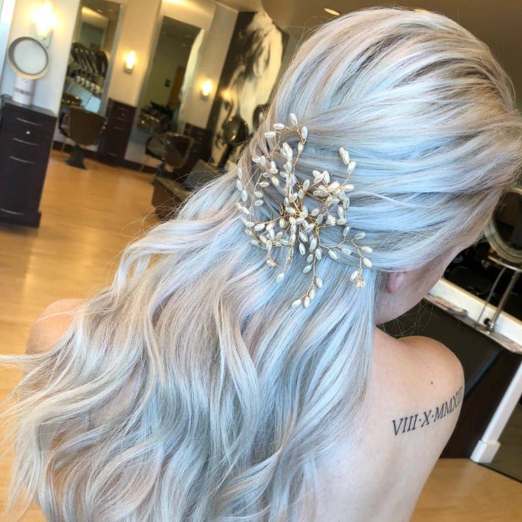 Pink Pewter - Vente Épingles à cheveux - Zara - Arbre tissé de perles (2pc)2