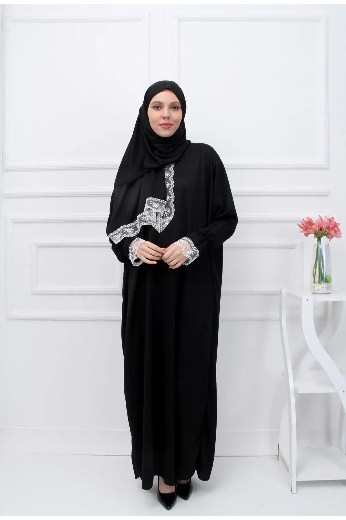 Meyran - Vente Hijabs – femme - Robe abaya saisonnière avec foulard intégré - options de couleur17