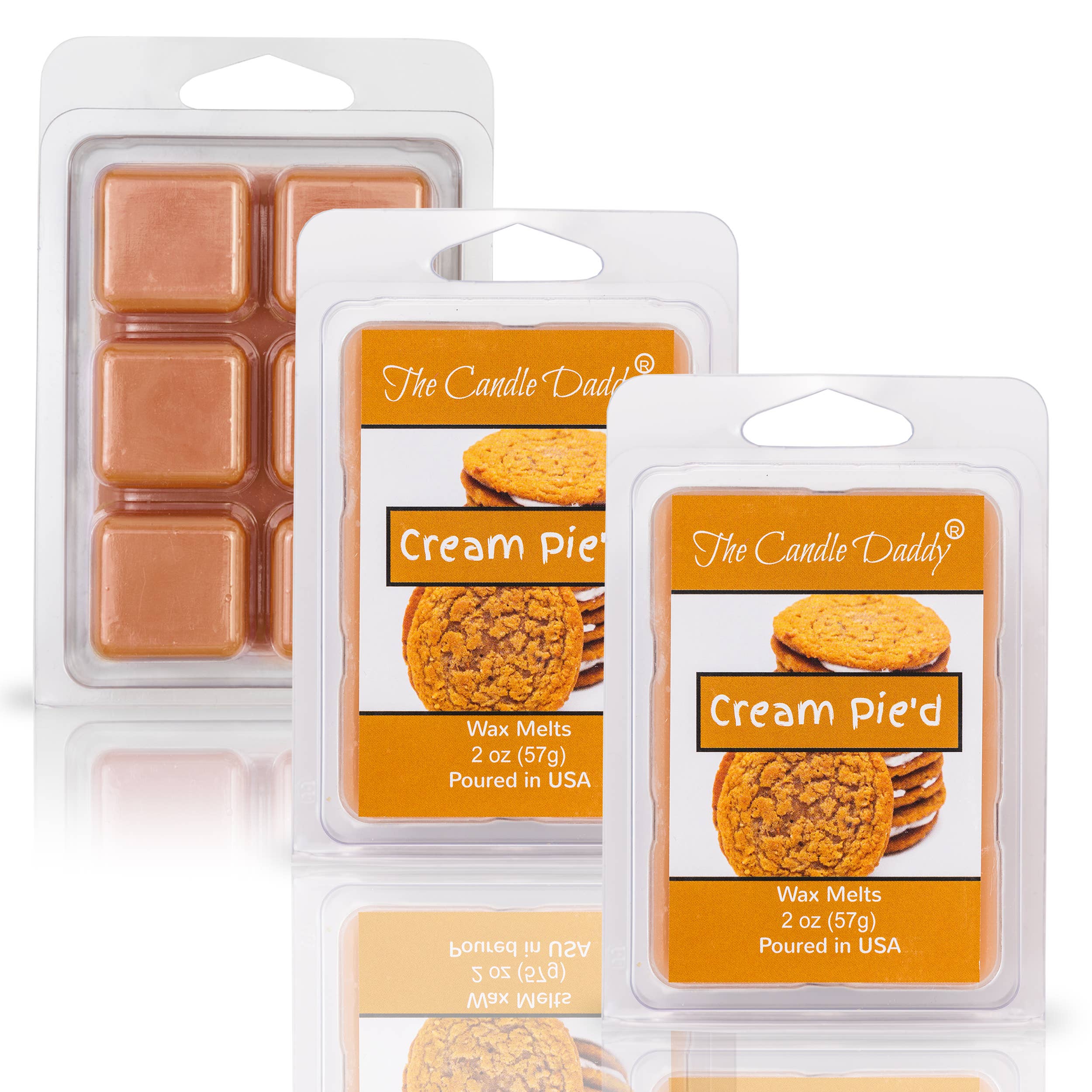 The Candle Daddy - Wholesale Wax Melt - CREAM PIE'D - OATMEAL CREAM PIE SCENTED WAX MELT - 2OZ1