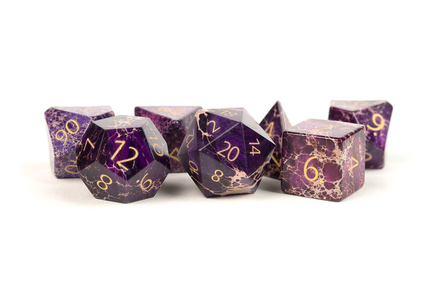 FanRoll by Metallic Dice Games - Wholesale Dice - PREMIUM Engraved Gemstone Dice (18 Options)15