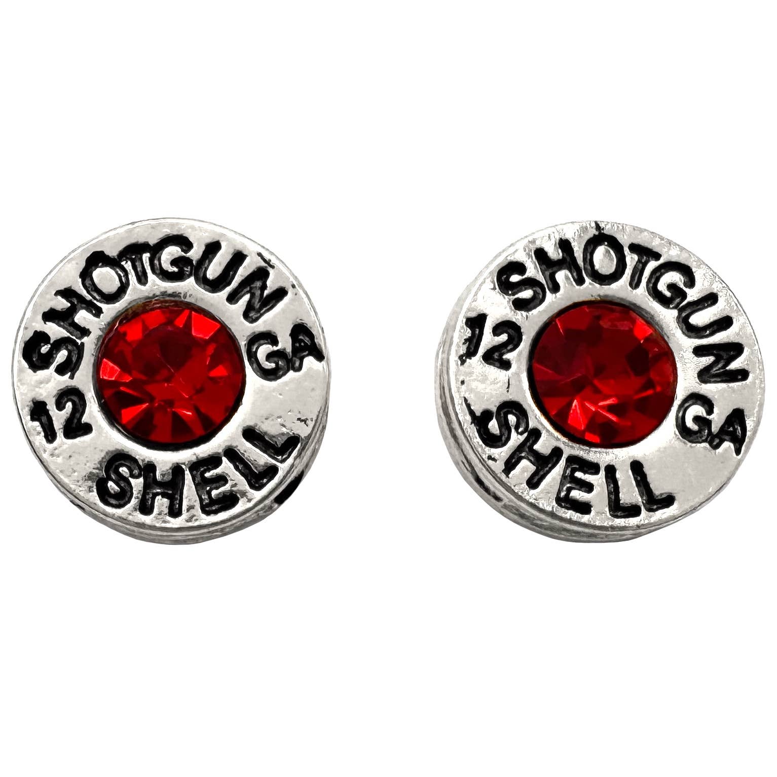 Lunar Deer - Wholesale Stud/Post Earrings - Bullet Shell Rhinestone Western Earring14