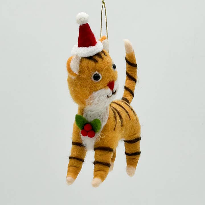 Kalid Christmas – wholesale Christmas decoration – Felt Figurine Hanging Christmas Tree Decoration Cat0