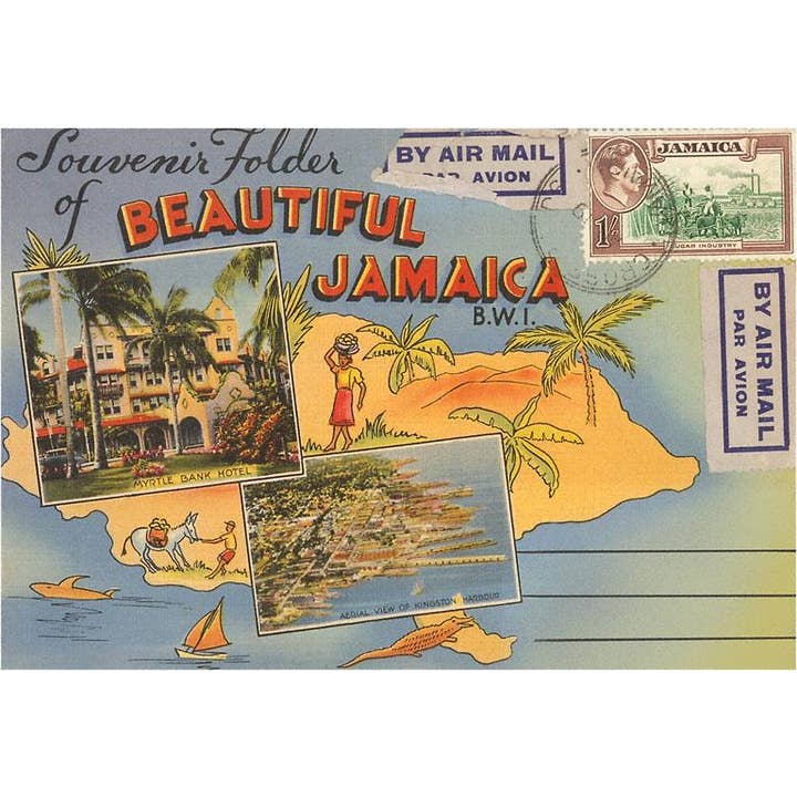 Found Image Press - Wholesale Sticker - Sticker MF-61 Folder of Jamaica, British West Indies