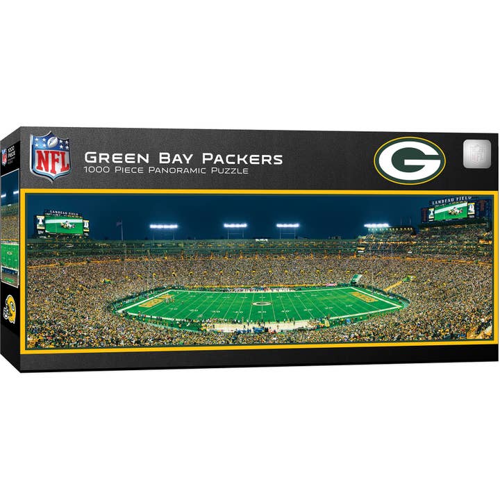Masterpieces Puzzles - Wholesale Puzzle - Adult - Green Bay Packers - 1000 pc Panoramic Puzzle - Center View