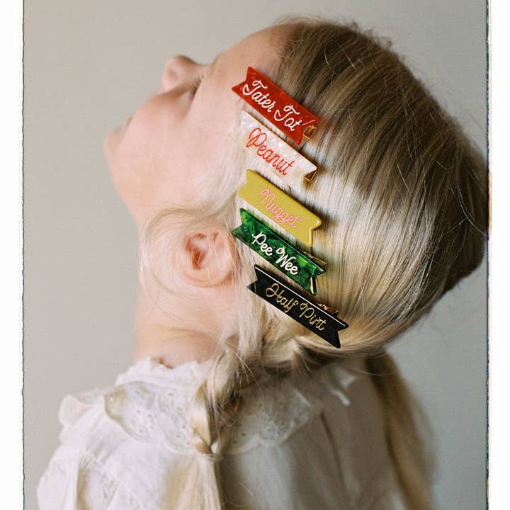 Eugenia - Wholesale Hair Clip - Kids - Half Pint Hair Clip for Kids - Little house on the prairie1