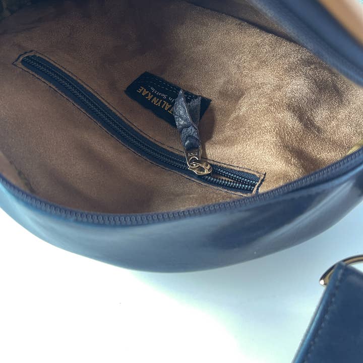 Crystalyn Kae Accessories - Venta al por mayor Bandolera - Mujer - Circle Bag - Bandolera redonda de tela vintage4