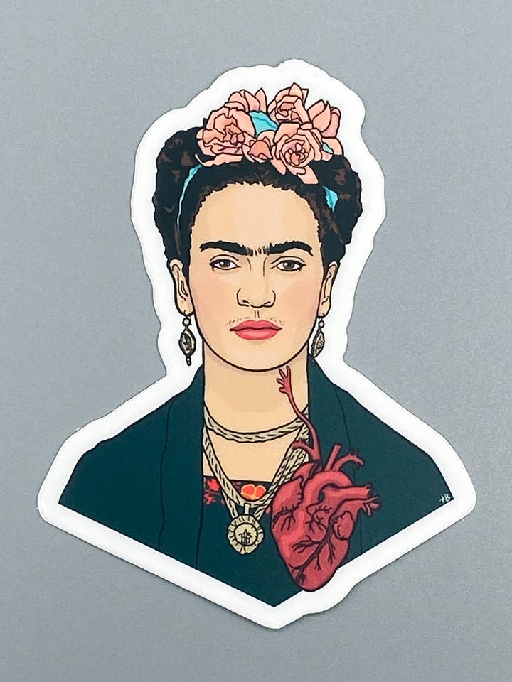 Adesivo in vinile - Frida Kahlo per la vendita all'ingrosso da parte di The Red Swan Shop