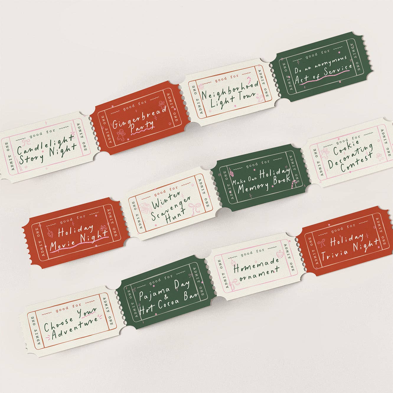 Curated for You Gifts - Wholesale Advent Calendar - Advent Calendar for Kids – Holiday Activity Coupons3