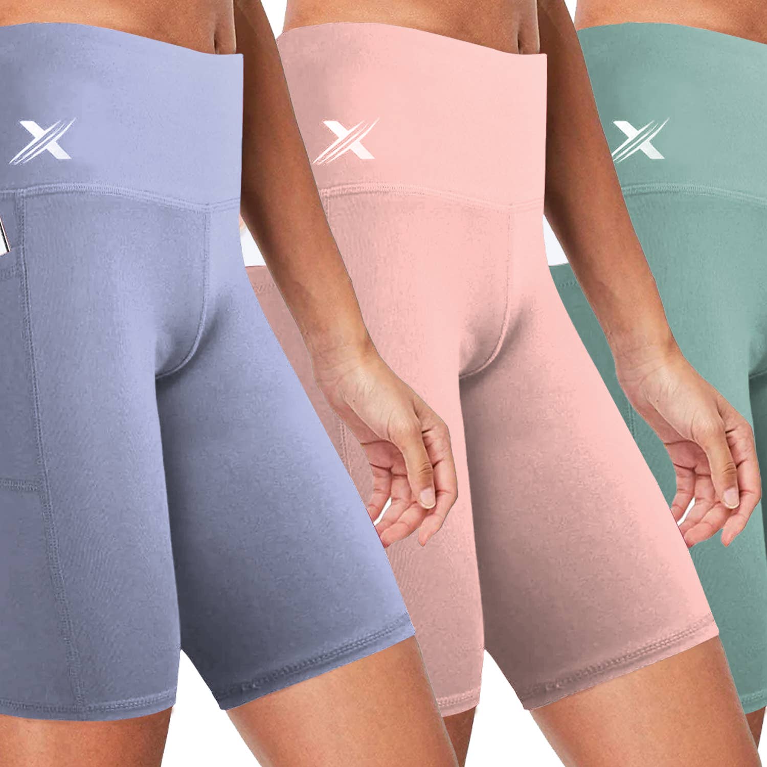 The American Gift Company (TAGCO) - Wholesale Athletic shorts – Women's - Women's High Waist Breathable Training Yoga Shorts9