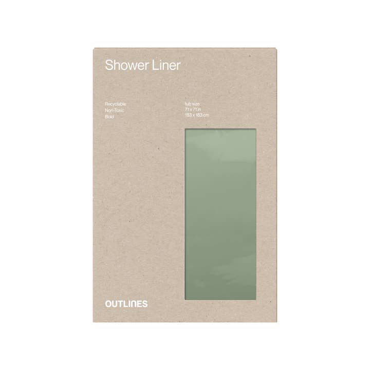 Outlines - Wholesale Shower Curtain - Recyclable Shower Liner