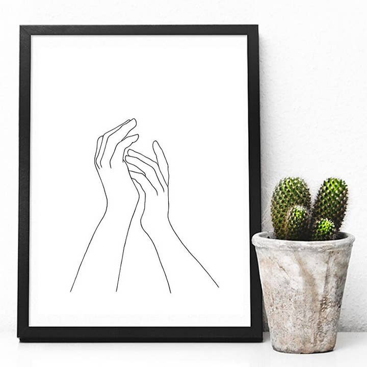 Minimalist Line Print: Connect for wholesale by Quaintrelle Design Co.