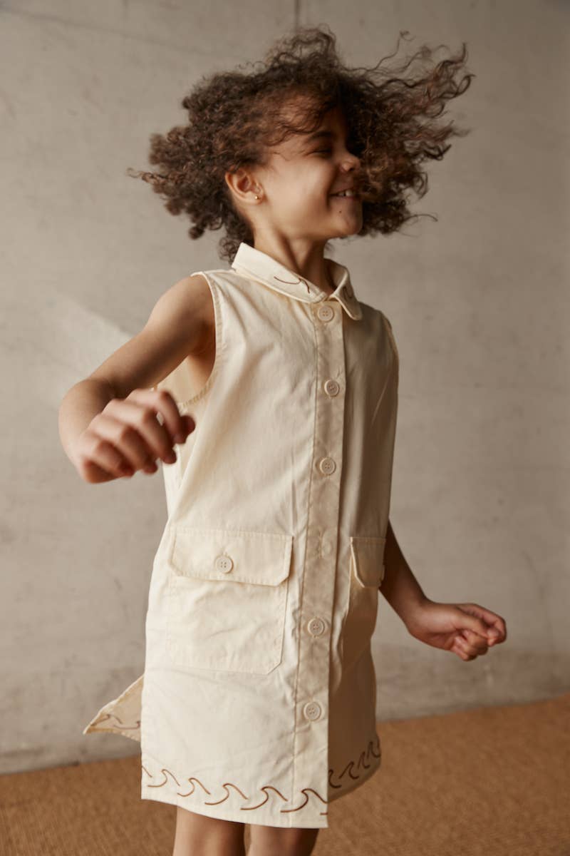 Alfred - Wholesale Dress - Kids - Earl Shirt Dress | Cream1