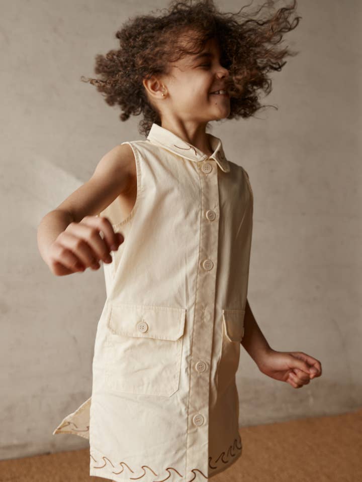Alfred - Wholesale Dress - Kids - Earl Shirt Dress | Cream1