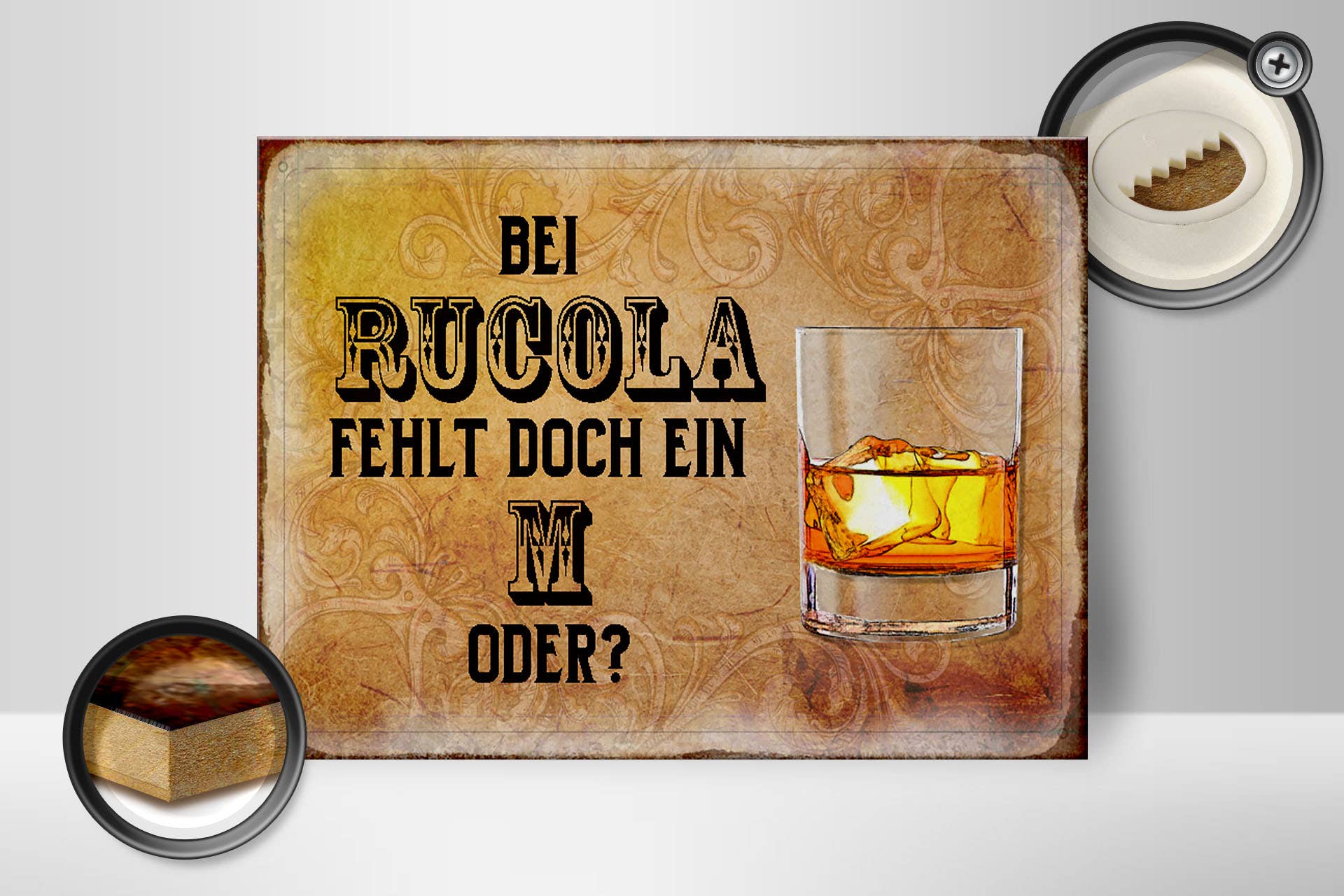 Femer - Wholesale Sign - Arugula wooden sign 40 x 30 cm is missing an M1