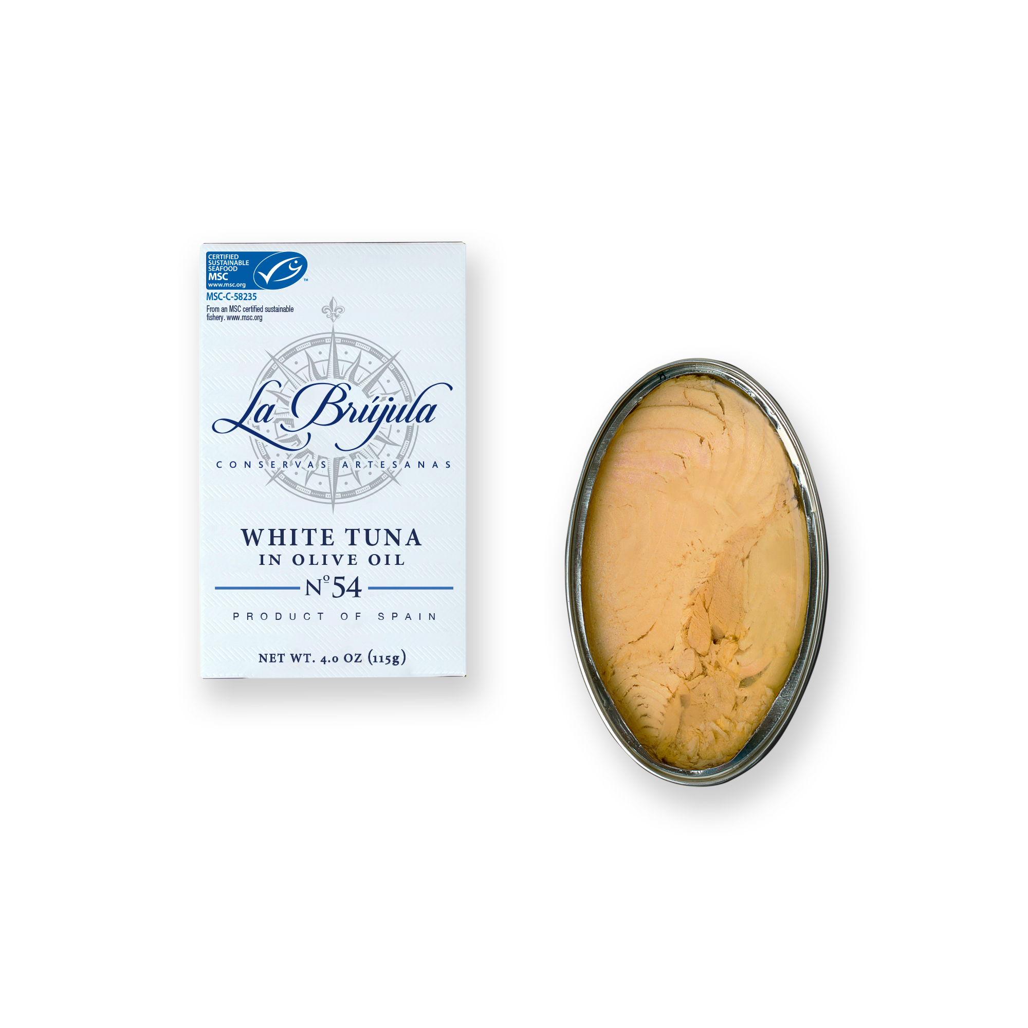 Conservas La Brújula - Wholesale Tinned Fish - White Tuna In Olive Oil OL120 MSC. LB540