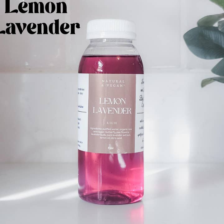 Citroen Lavendel Handgemaakte Warme Lente Koffiesiroop voor wholesale door Lavender and Lenay