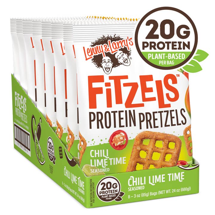 LENNY & LARRYS FITZELS PROTEIN PRETZEL 8/3OZ CHILI LIME TIME for wholesale by L&F Universal Goods