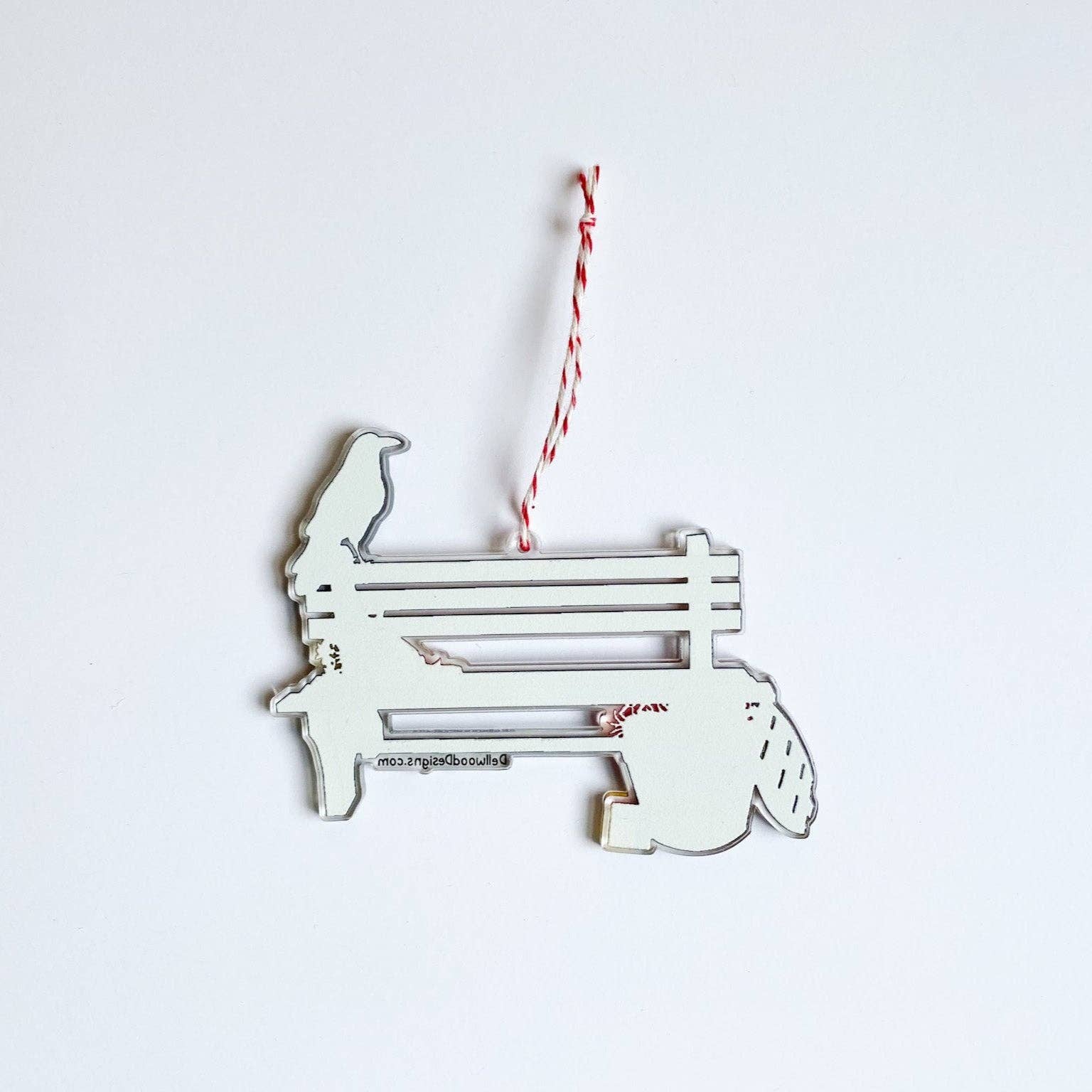 Dellwood Designs - Wholesale Ornament - Baltimore Goodies Bench Ornament2