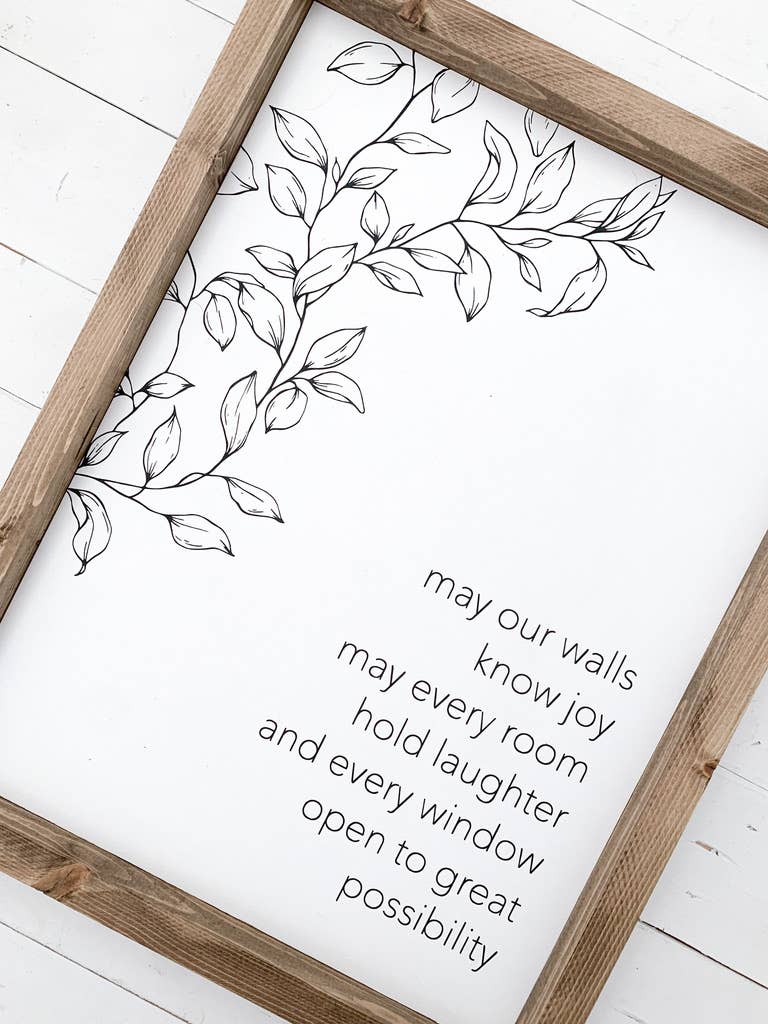 Ashwood Designs - Vente Pancarte - Que nos murs connaissent la joie1