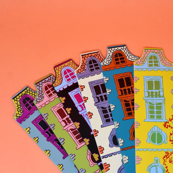 Ark Colour Design – Marcador por atacado – Marcador de página em couro 100% legítimo em formato de casa de boneca8