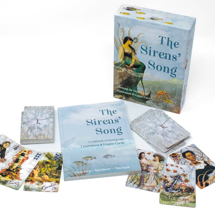 Red Wheel/Weiser LLC - Wholesale Tarot Cards - The Sirens’ Song: 40 Lenormand Cards, 38 Kipper Crds & 144Bk6