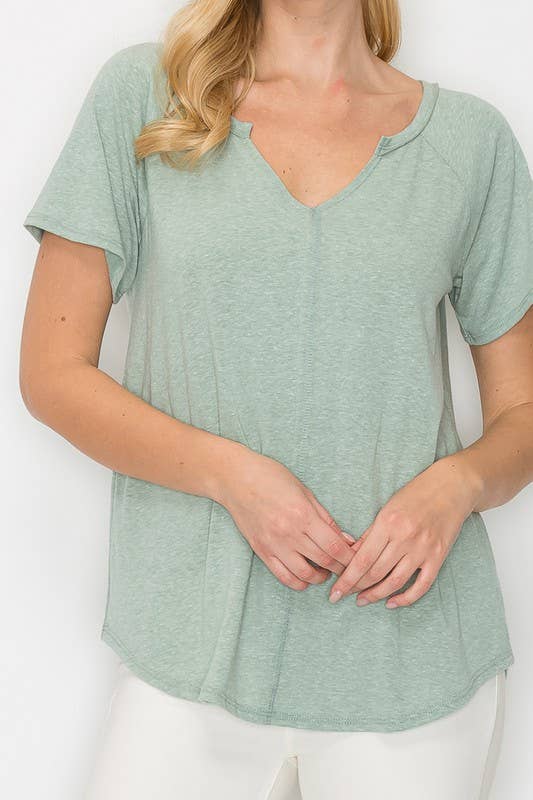 A.gain - Wholesale Gebreide top - Dames - 10884SSP627 - STEVIGE TOP MET V-HALS IN GROTE MATEN19