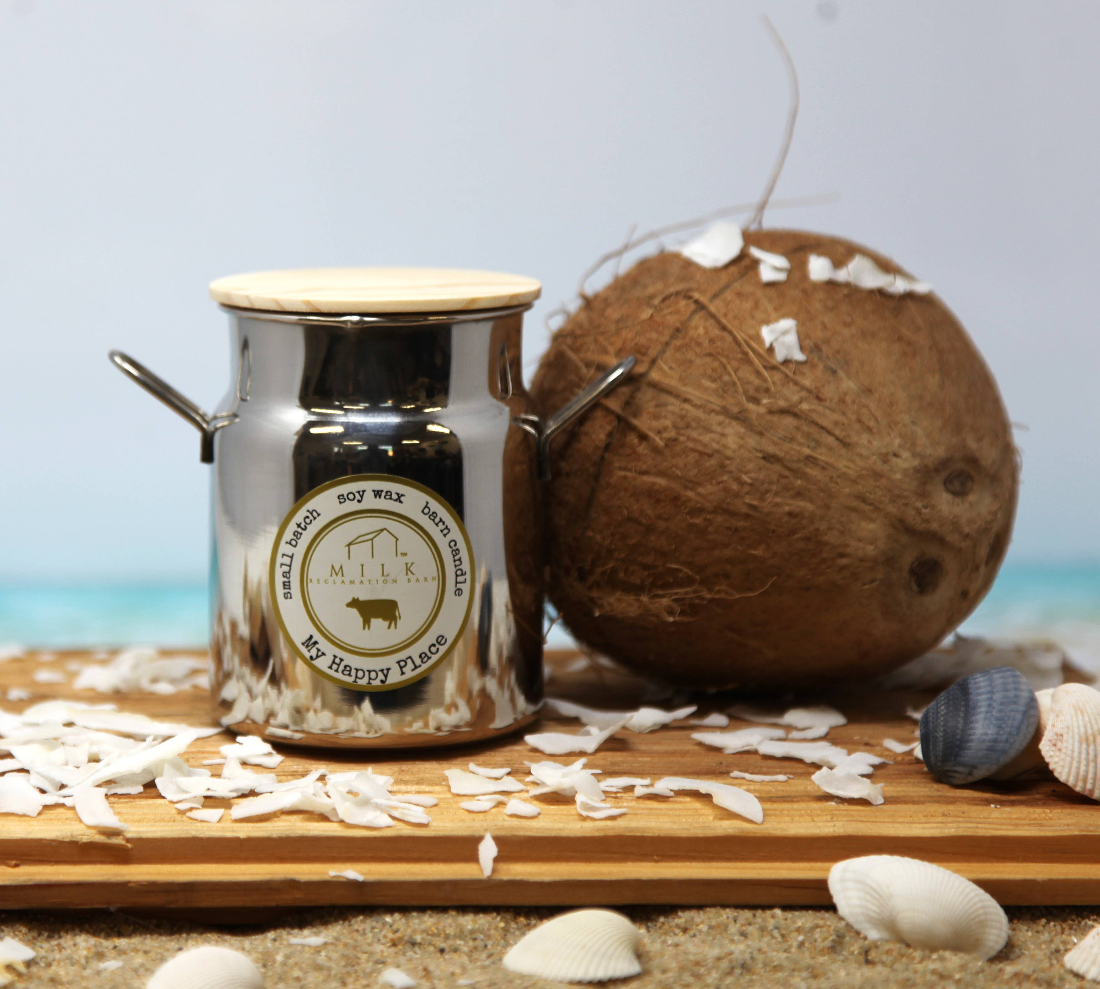 Milk Reclamation Barn - Wholesale Jar/Filled Candle - Stainless Milk Churn Candle - 12.5 oz56