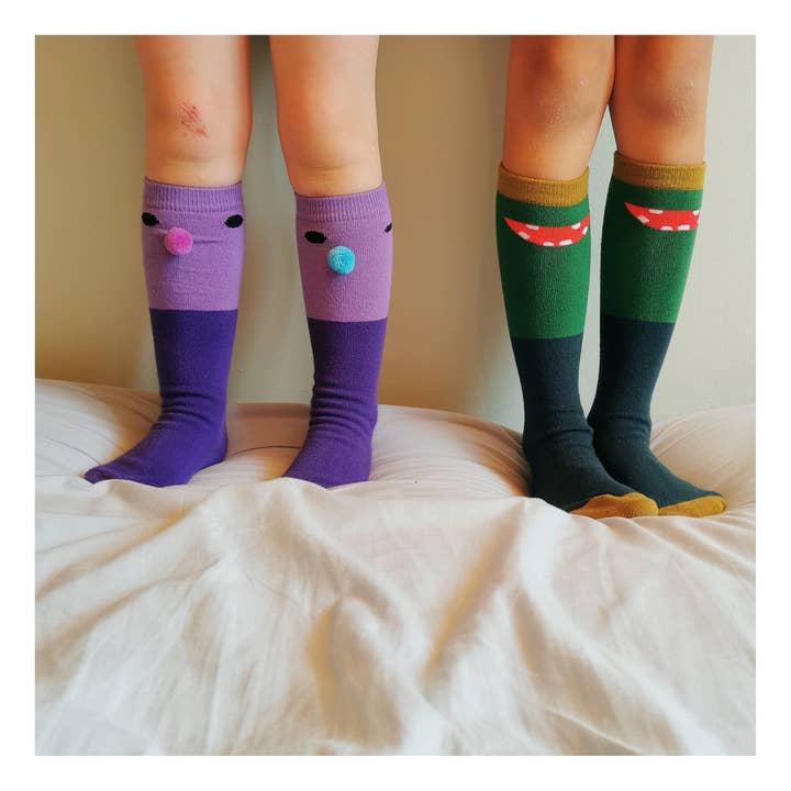 BOXBO - Wholesale Socks – Child - Long Violet Socks for Kids & Baby5