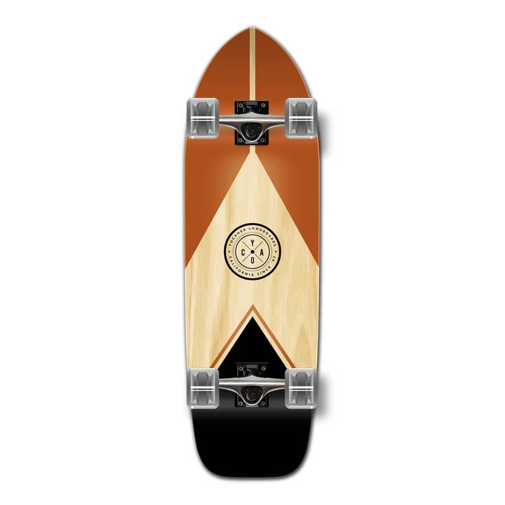 Yocaher Old School Complete Longboard-Earth Series-Mountain for wholesale by Yocaher Skateboards