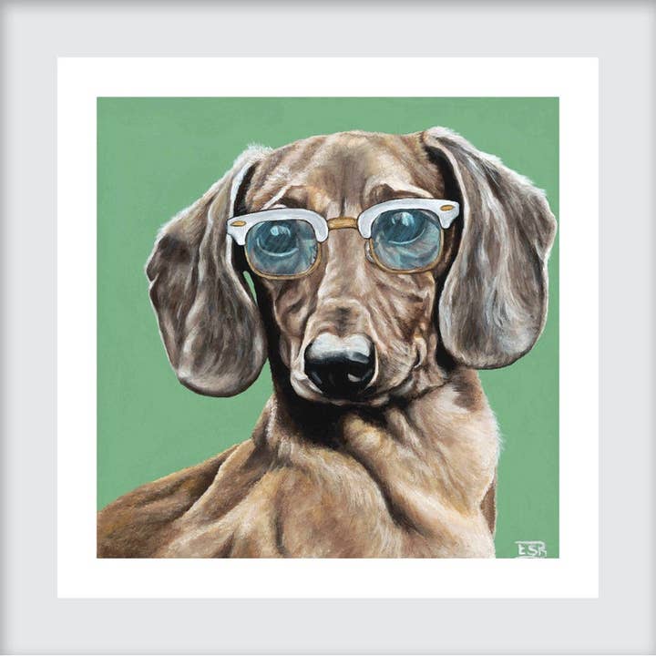 Dachshund Dog Art Print for wholesale by Emma Sage Fine Art
