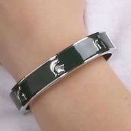 MICHIGAN STATE SPARTANS LOGO BANGLE BRACELET for wholesale by Emerson Street Clothing Co Collegiate Shop