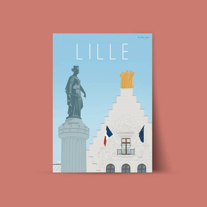 Ma Plume Colorée - Wholesale Art Print - Show Lille and its Flemish heritage