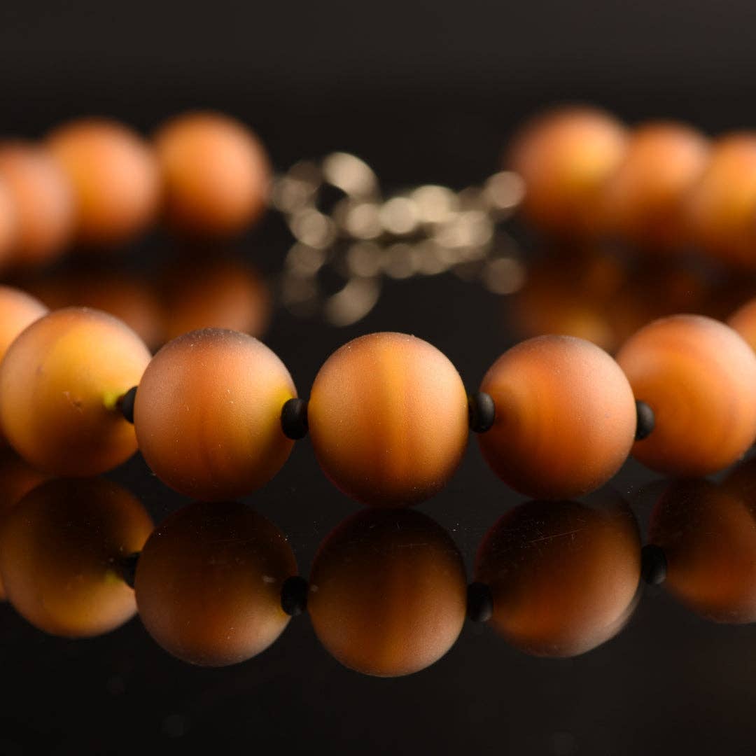 Mazzega Art & Design - Vendita all'ingrosso Collane di perline/perle - La collana Tosca Colore in vetro di Murano è composta da 25 perle Tosca, colori pastello e un rivestimento satinato trasparente.1