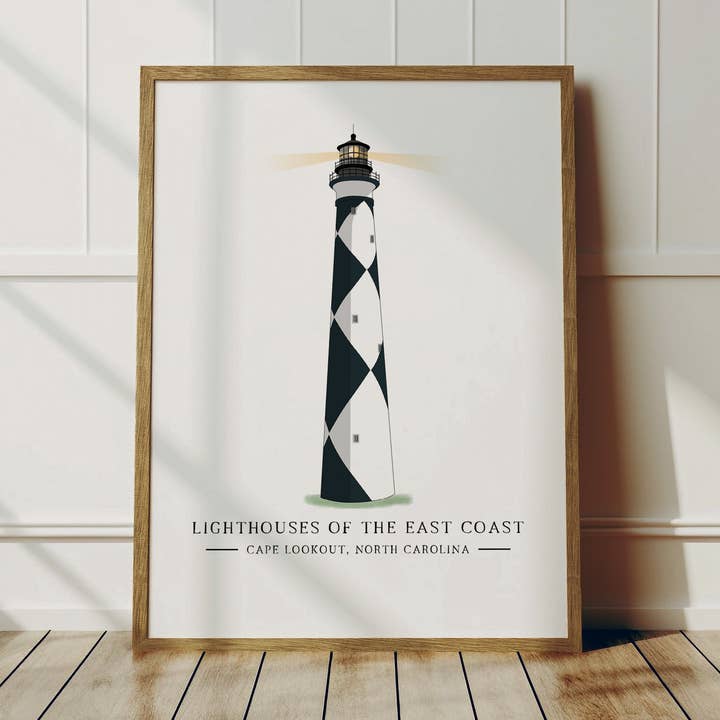 Cape Lookout - Fyrtårne på østkysten for engroshandel hos Fox Burrow Designs