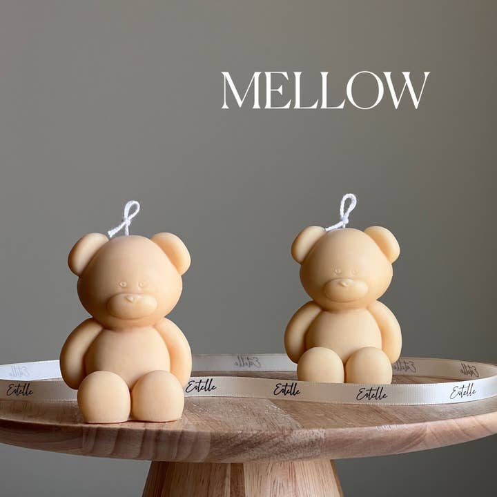 Estelle Studio - Wholesale Novelty Candle - Small Teddy Bear Candle: Sculptural Soy Wax, Custom Scent3