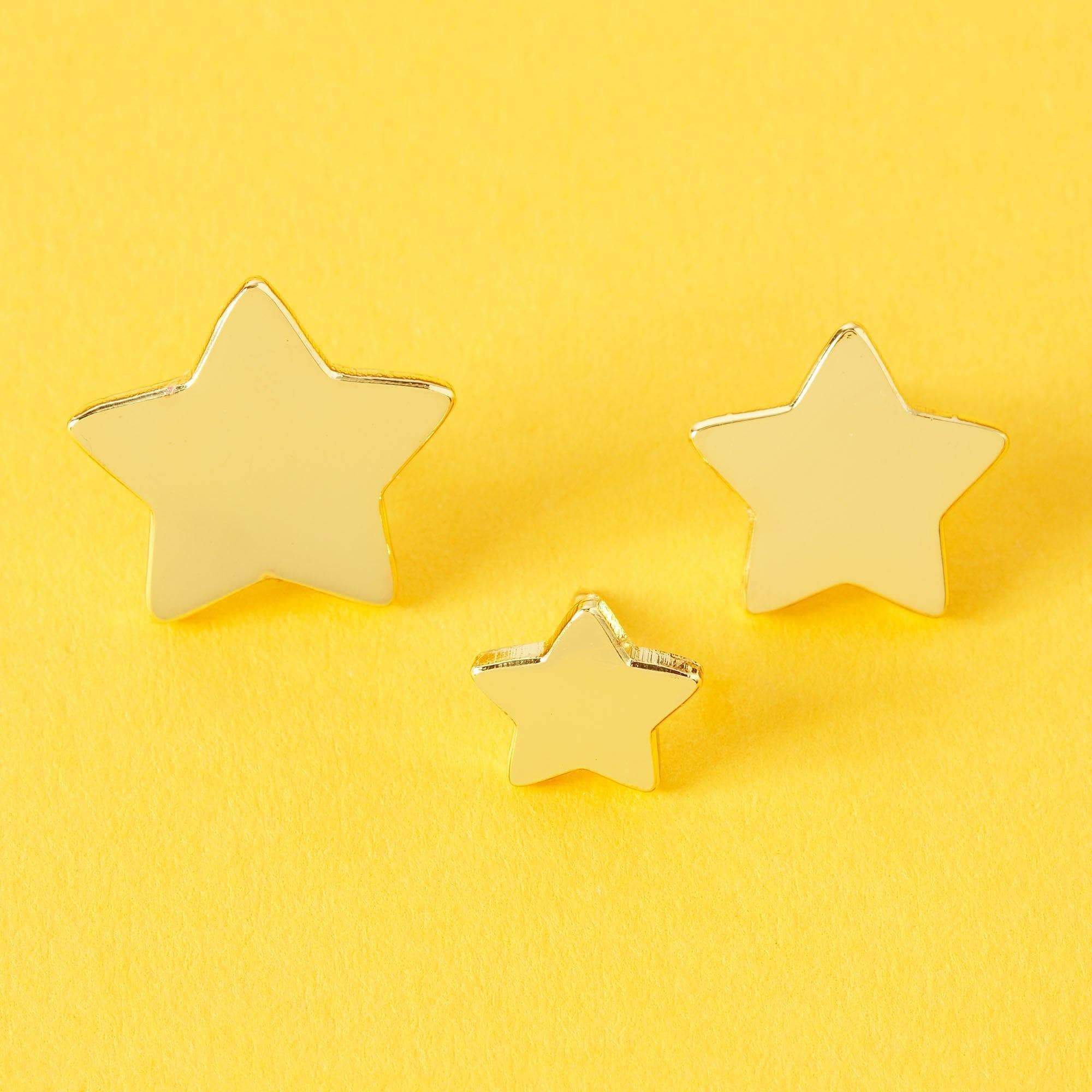 Punky Pins – wholesale Lapel pin/button – Trio of Stars Enamel Pin Set3