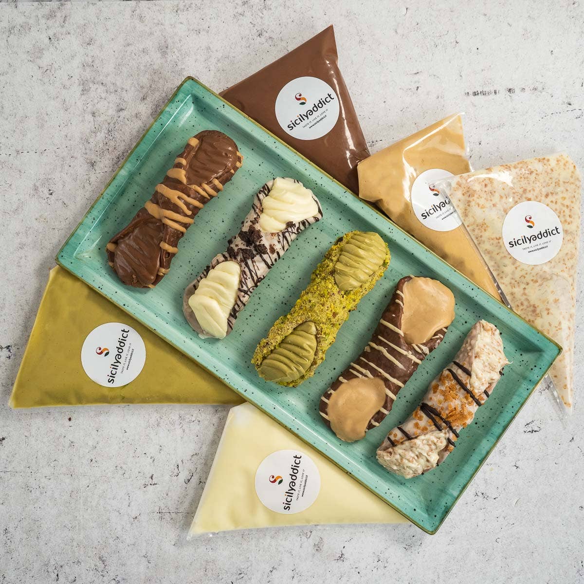 Sicilyaddict – wholesale Chokladtäckta godisar – kit sicilianska cannoli upplevelse4