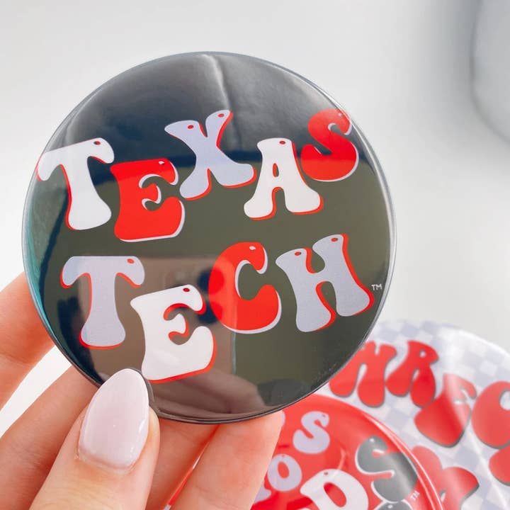 Tailgated Co. – Engroshandel Reversnål/knap – TEXAS TECH Spildagsknapper | Gameday-pin | College-fodbold3