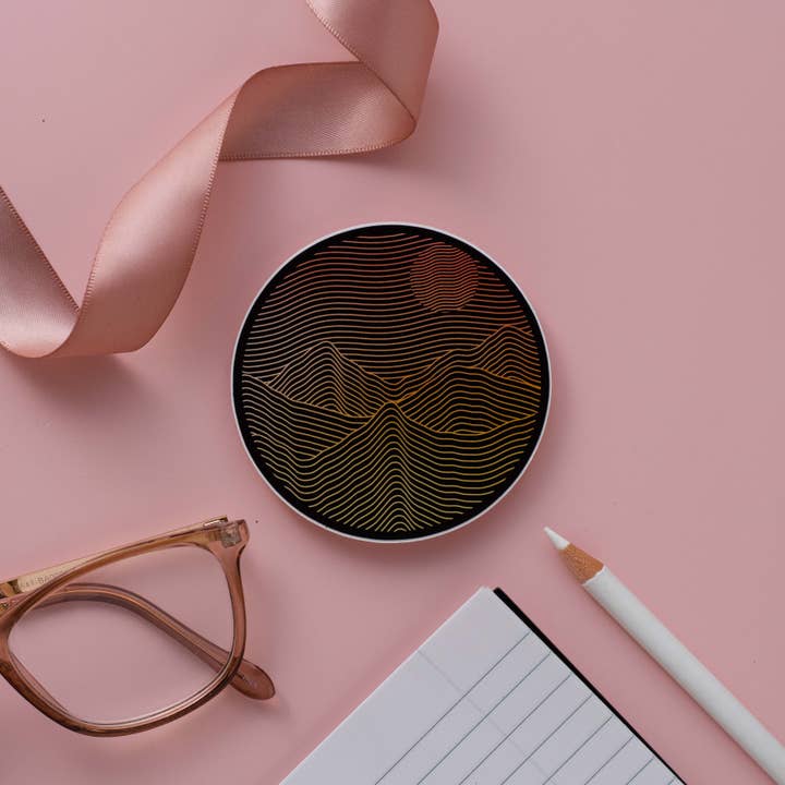 Dark Mountain Ombre Vinyl Sticker for wholesale by Rachel’s little design corner