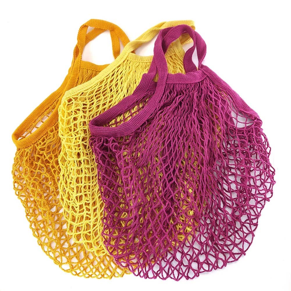 Smile Boutiques – Saco de mercearia/compras por atacado – Saco de Malha de Algodão Ecológico – Reutilizável e Orgânico2