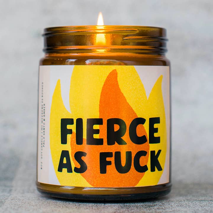 Fierce as Fuck Candle - Funny Candle, Soy Candle for wholesale by My Weekend is Booked