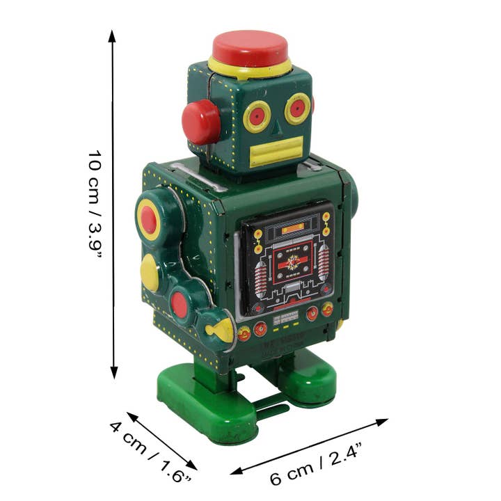 Tribal Trade GmbH - Wholesale Decorative Figurine - Robot green robot green tin robot4