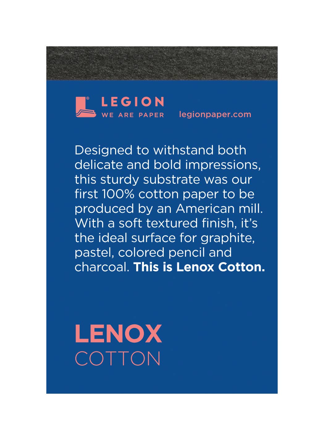 Legion Paper – wholesale Skissbok/skissblock – Lenox 100% bomull mini-block - teckning & blandteknik0