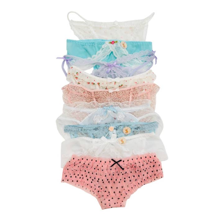 Milanblocks Petite Size Coquette style lace bow panties Floral Sweet Cute Polka Dot Polka Dot Sexy Mesh Underwear fall underwear Womenswear Soft Lingerie for wholesale by Milanblocks LLC