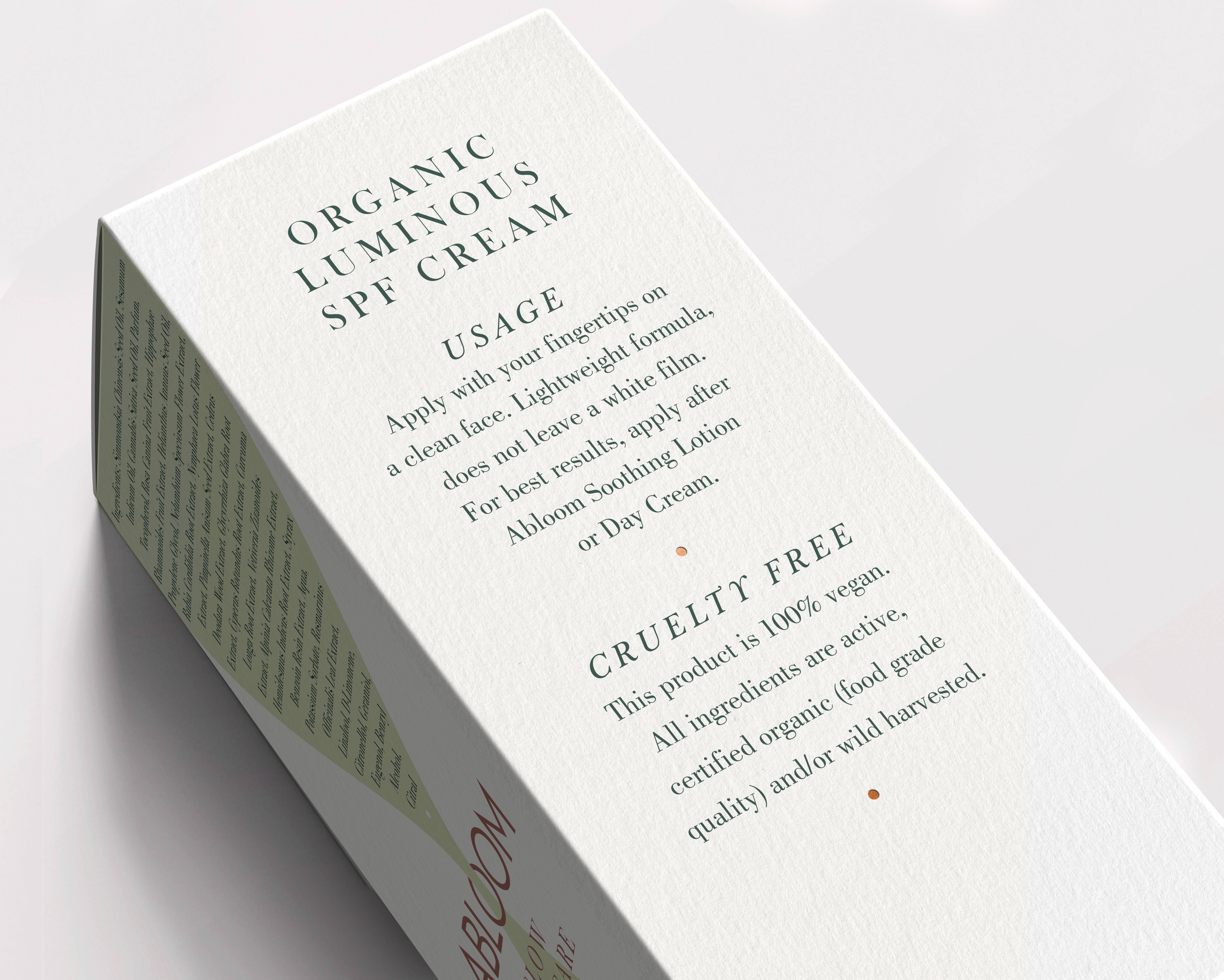 Abloom Skincare - Wholesale SPF Moisturizer - ORGANIC LUMINOUW SPF CREAM - SUNKISSED4