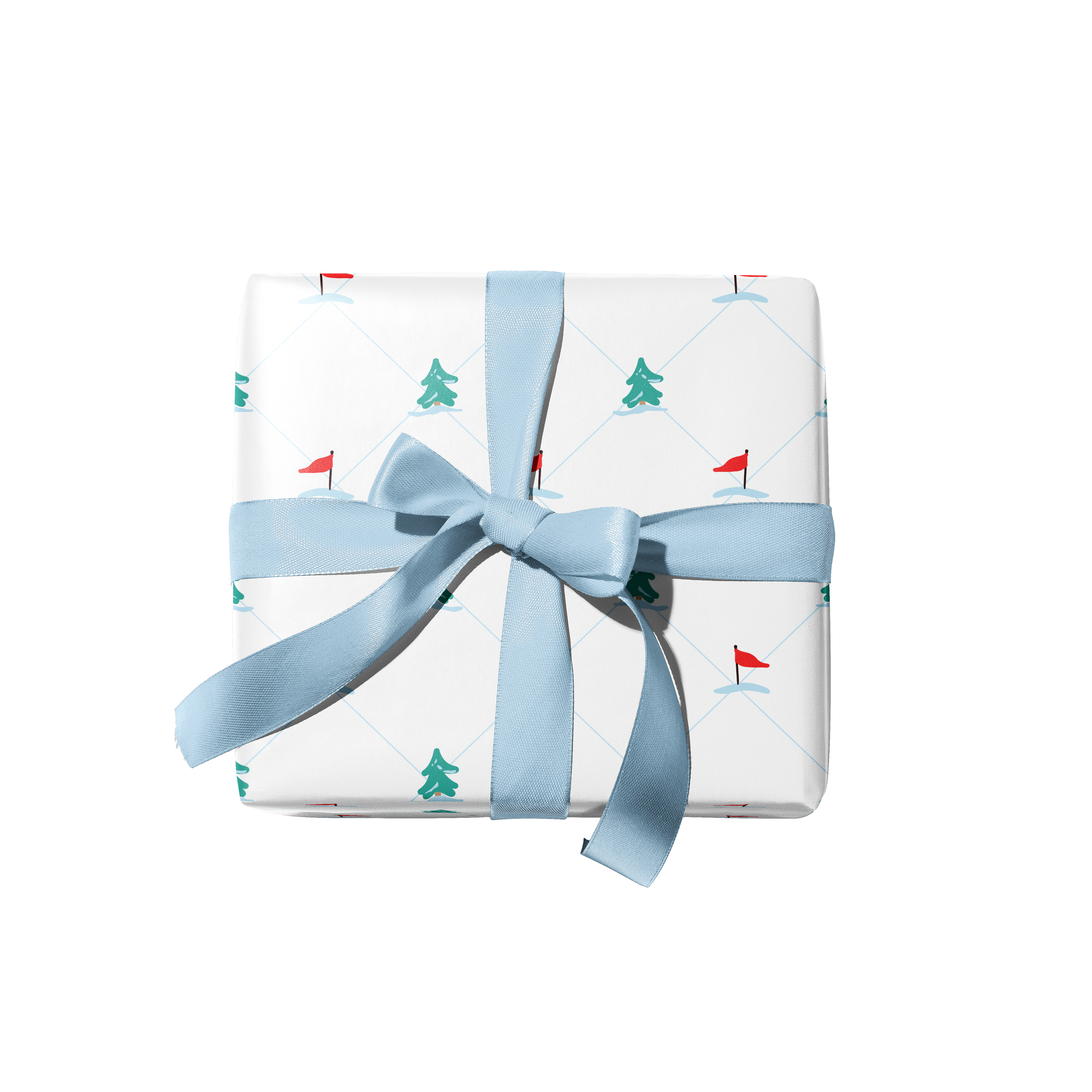 Ramus & Co. - Wholesale Flat Wrap - Ski Dogs Gift Wrap2
