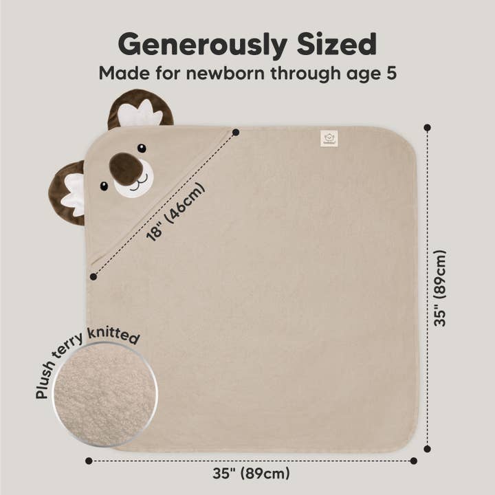 Koala KeaBabies Cuddle Baby Hooded Towel for wholesale on Faire3