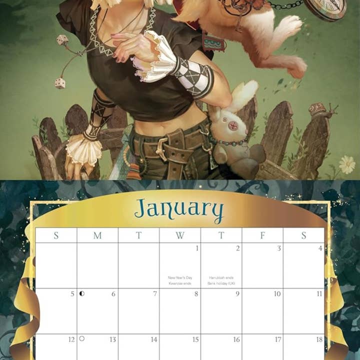 ADLE International - Vendita all'ingrosso Tarocchi - Calendario Alice nel Paese delle Meraviglie 2025 di Llewellyn (Llewellyn's 2