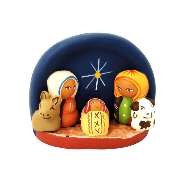 Keramisk Fødselskirken Scene Fra Andesbjergene for engroshandel hos Sedona Spirit